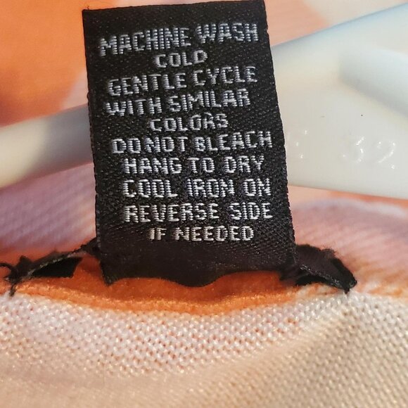 Rue 21 Peach Plaid Flannel Checkered Button Down Shirt Cottagecore Western - Picture 7 of 8